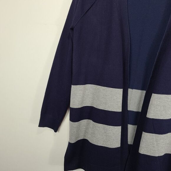 Permanent Blue and Grey Long Cardigan - Picture 9 of 10